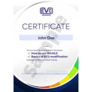 EVC Certifacte